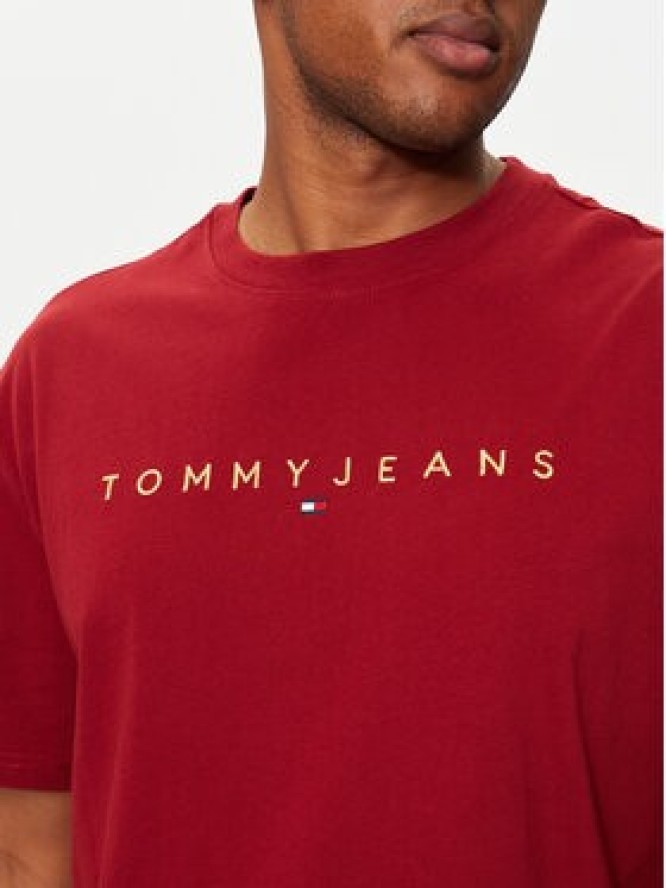 Tommy Jeans T-Shirt DM0DM19694 Czerwony Regular Fit