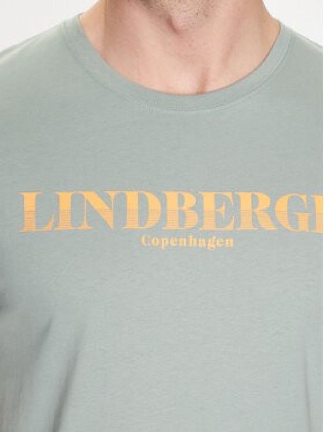 Lindbergh T-Shirt 30-400222 Zielony Relaxed Fit