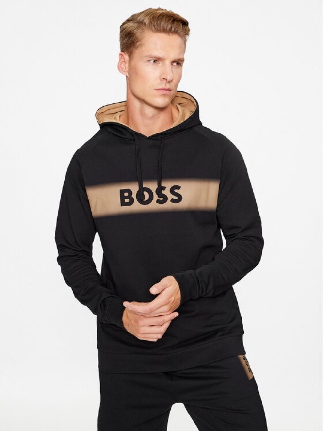 Boss Bluza Authentic 50503076 Czarny Regular Fit