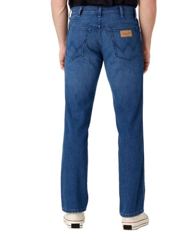 WRANGLER TEXAS MĘSKIE SPODNIE JEANSOWE JEANSY LEON BLUE W121AG42B