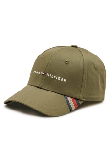 Tommy Hilfiger Czapka z daszkiem Foundation Cotton 6 Panel Cap AM0AM12532 Khaki