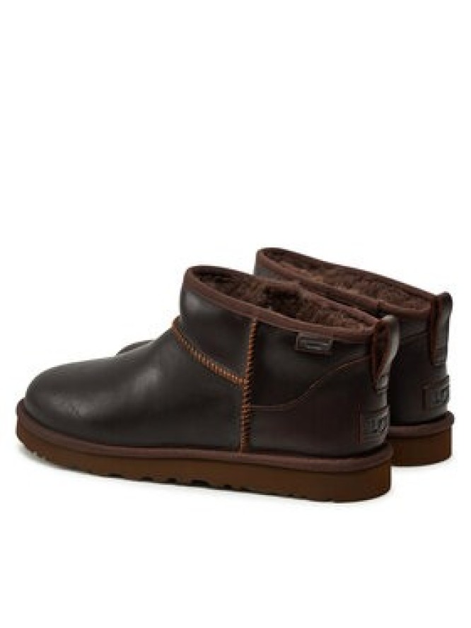 Ugg Śniegowce M Classic Ultra Mini Lthr Regen 1158191 Brązowy