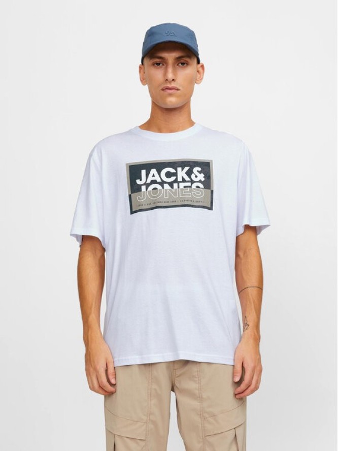 Jack&Jones T-Shirt Logan 12253442 Biały Standard Fit