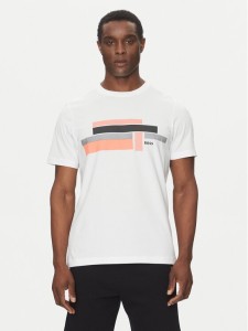 BOSS T-Shirt Glamping 50538923 Biały Relaxed Fit