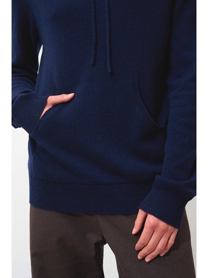 AUTHENTIC CASHMERE Kaszmirowy sweter "Casper" w kolorze granatowym rozmiar: XL