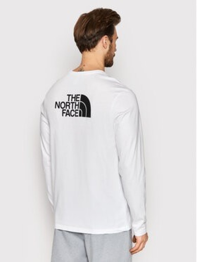 The North Face Longsleeve Easy NF0A2TX1 Biały Regular Fit