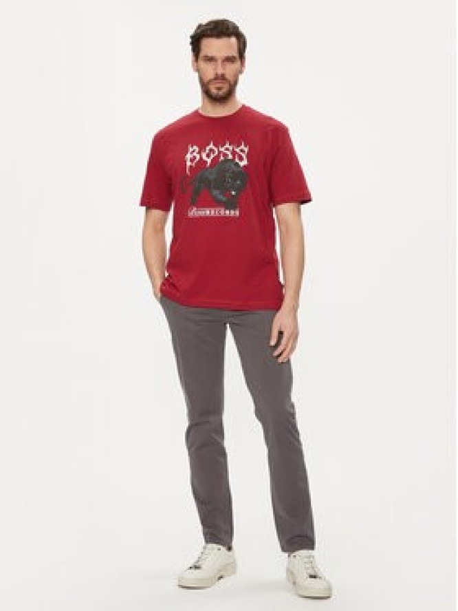 Boss T-Shirt TeePantera 50510223 Czerwony Regular Fit