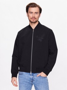 Armani Exchange Kurtka bomber 3RZB21 ZNB7Z 1200 Czarny Regular Fit