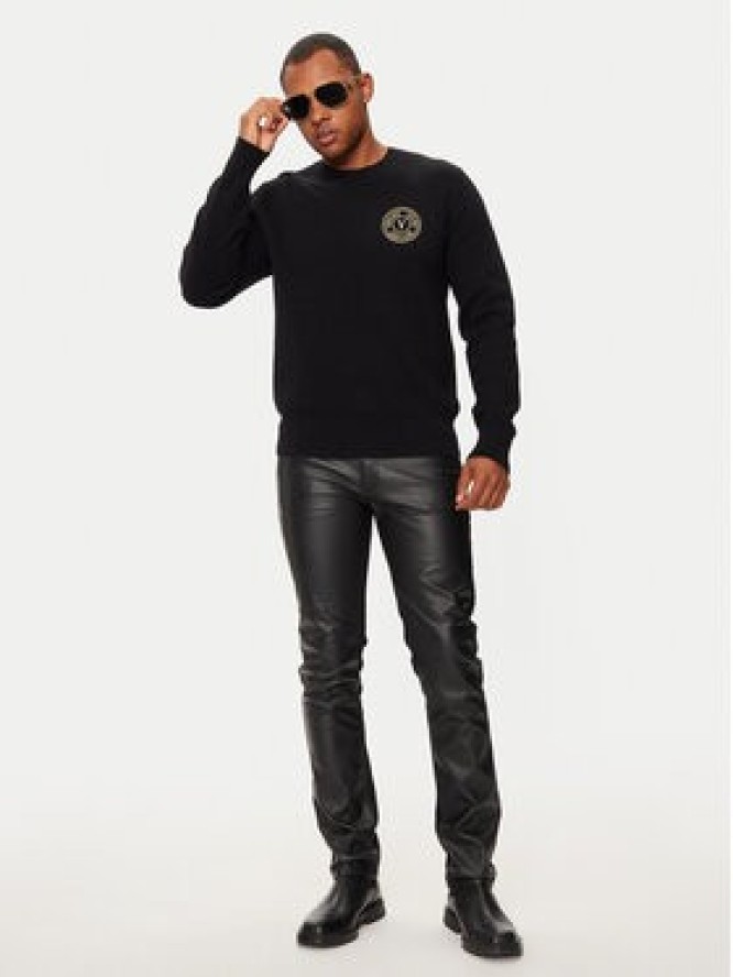 Versace Jeans Couture Sweter 77GAFMH7 Czarny Regular Fit