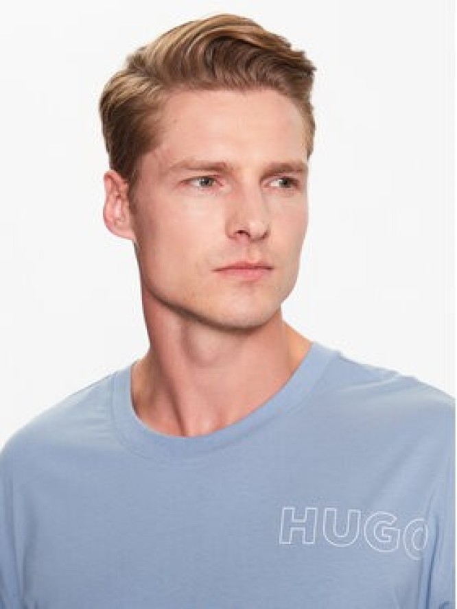 Hugo T-Shirt 50478916 Niebieski Relaxed Fit