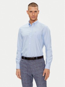 Bugatti Koszula 9350 98800 Błękitny Slim Fit