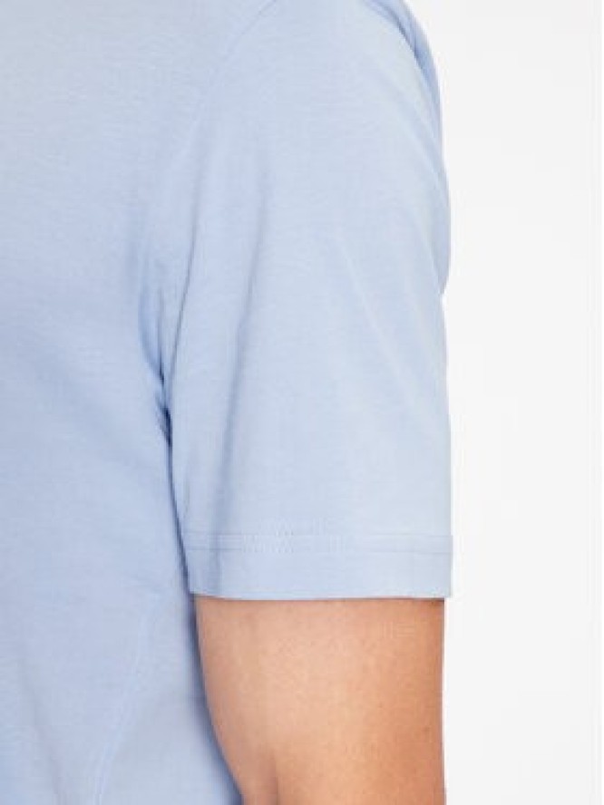 Boss T-Shirt Tee Curved 50469062 Błękitny Regular Fit