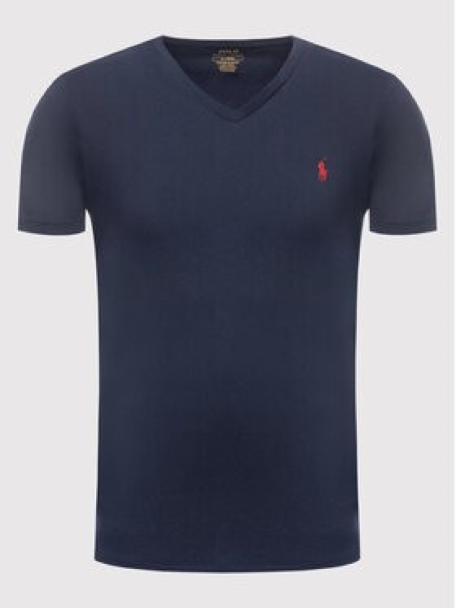 Polo Ralph Lauren T-Shirt 710671453091 Granatowy Custom Slim Fit