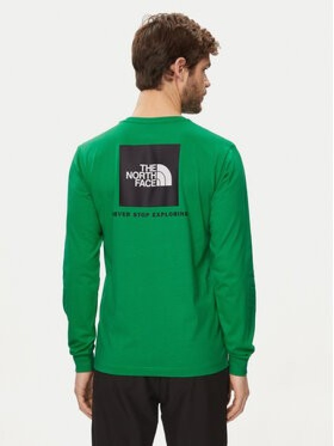 The North Face Longsleeve Redbox NF0A87NN Zielony Regular Fit