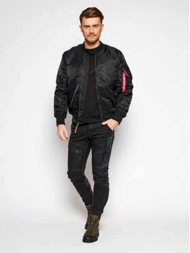 Alpha Industries Kurtka bomber Ma-1 Vf 59 Long 168100 Czarny Slim Fit