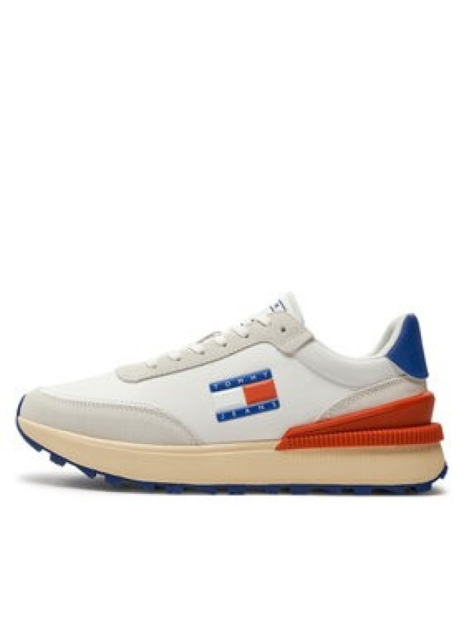 Tommy Jeans Sneakersy Tjm Tech Runner Material Mix EM0EM01300 Biały