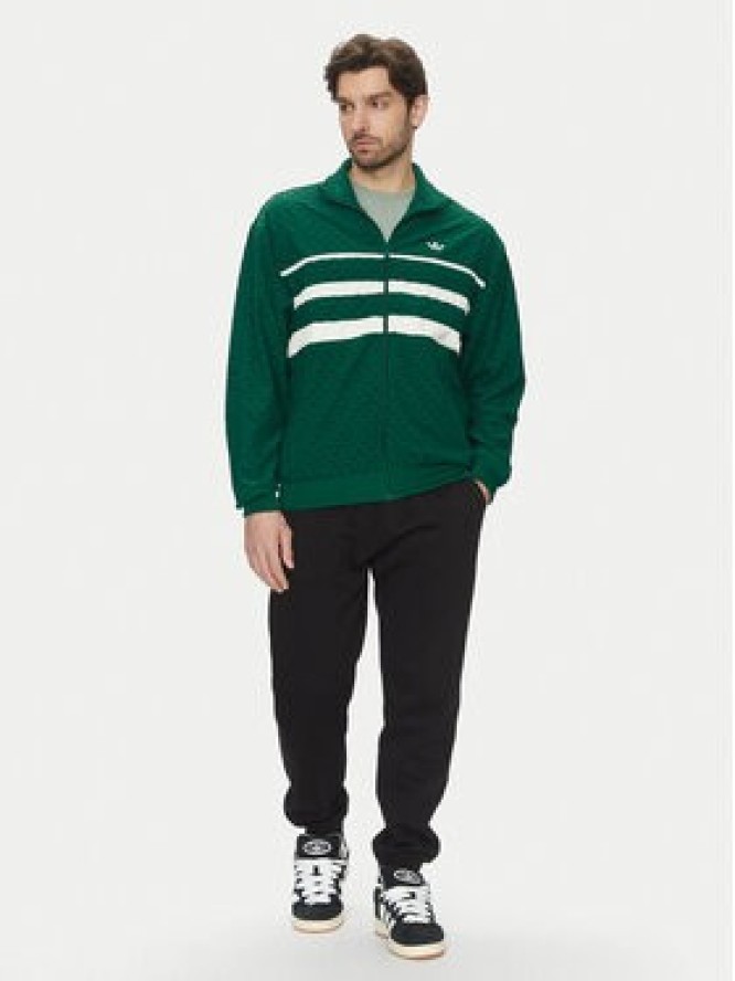 adidas Bluza Monogram JD0696 Zielony Loose Fit