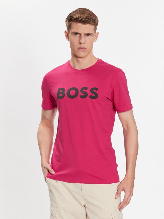 Boss T-Shirt 50481923 Różowy Regular Fit