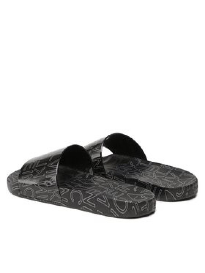 Calvin Klein Klapki Pool Slide Rubber HM0HM01062 Czarny