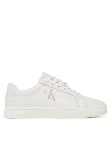 Calvin Klein Jeans Sneakersy Classic Cupsole Fluo Contrast YM0YM00603 Biały