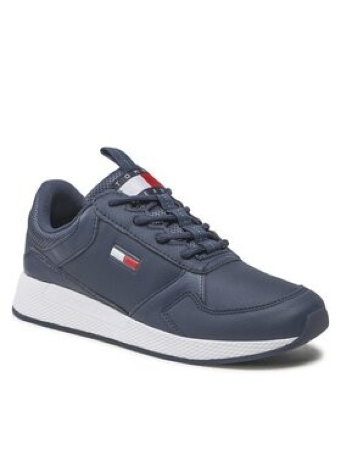 Tommy Jeans Sneakersy Flexi Runner Ess EM0EM01080 Granatowy