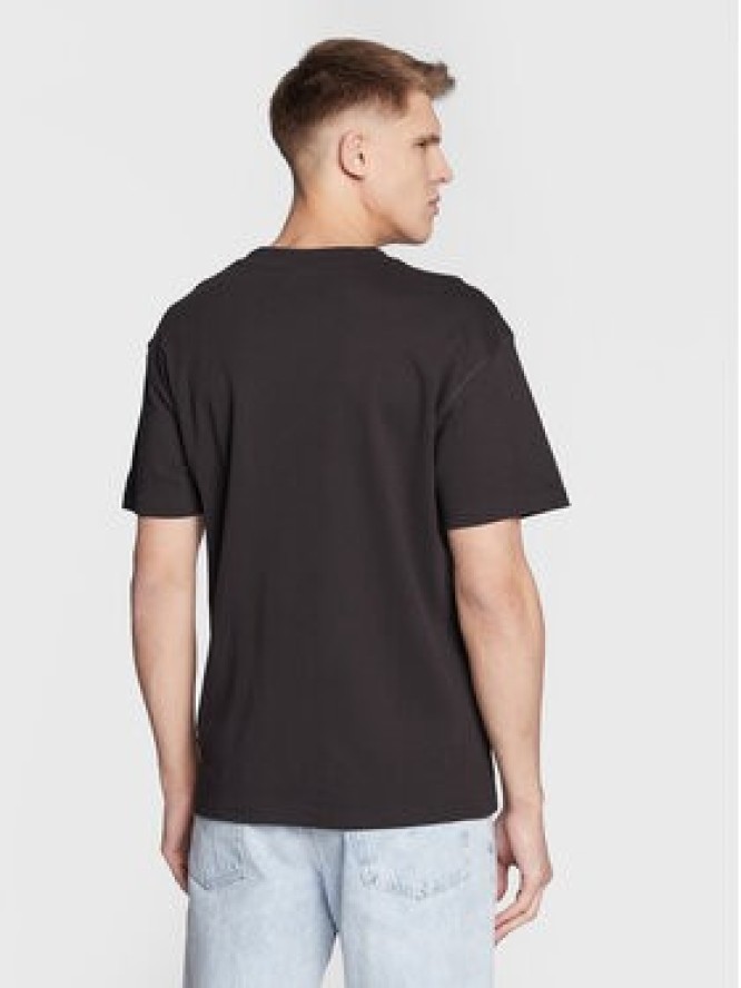 Solid T-Shirt Danton 21107307 Czarny Boxy Fit