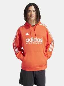 adidas Bluza House of Tiro IV8123 Pomarańczowy Loose Fit