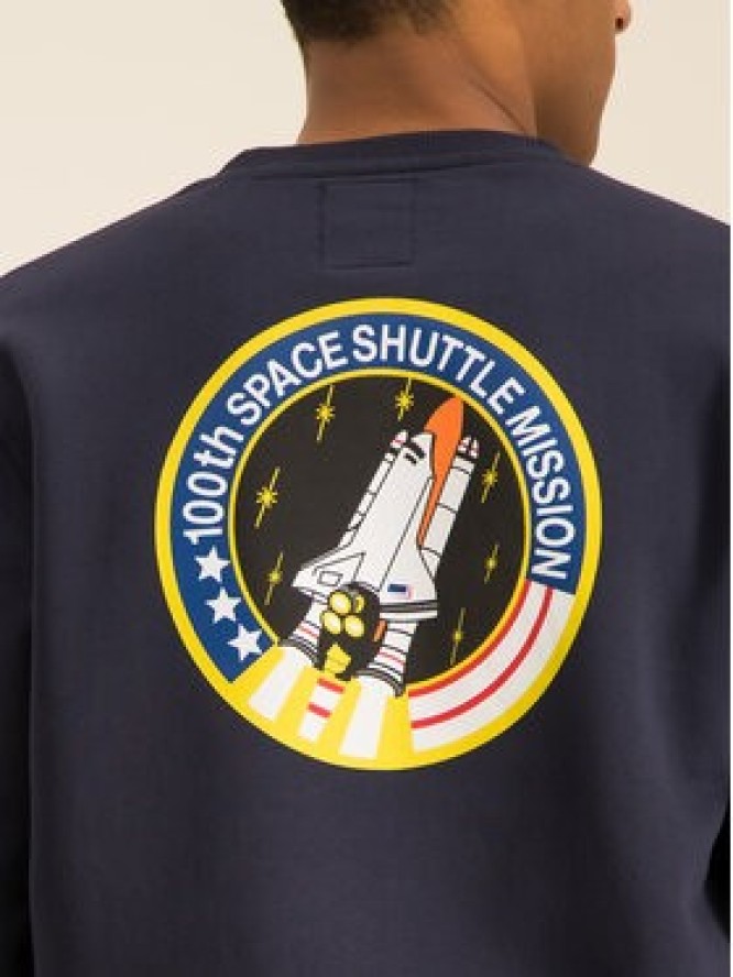 Alpha Industries Bluza Space Shuttle 178307 Granatowy Regular Fit