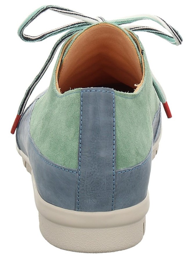 Think! Skórzane sneakersy w kolorze niebiesko-miętowym rozmiar: 41,5