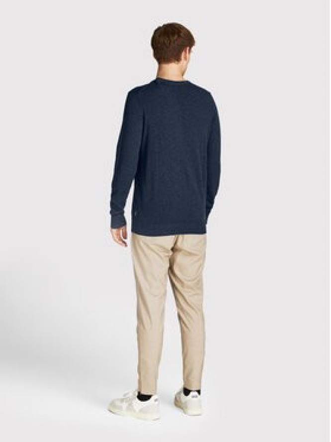 Jack&Jones Sweter Emil 12208365 Granatowy Regular Fit