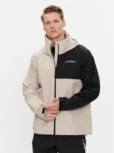 adidas Kurtka przeciwdeszczowa Terrex Multi RAIN.RDY IP3837 Beżowy Regular Fit