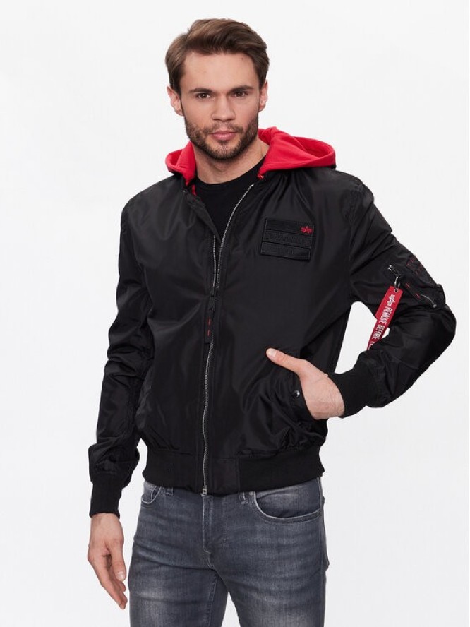 Alpha Industries Kurtka bomber MA-1 126117 Czarny Regular Fit