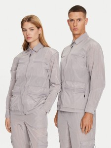 Rains Koszula Kano Overshirt 19220 Szary Regular Fit