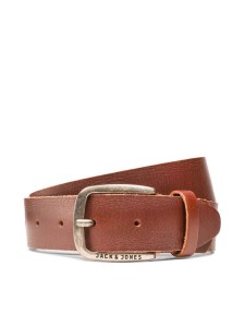 Jack&Jones Pasek Męski Jackpaul Leather Belt 12111286 Brązowy