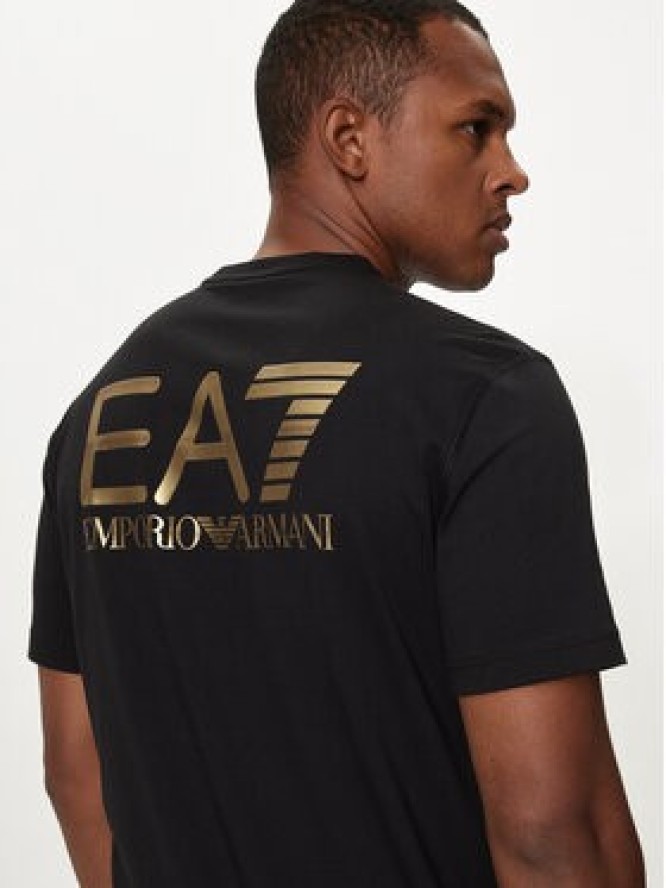 EA7 Emporio Armani T-Shirt 6DPT06 PJFFZ 1200 Czarny Regular Fit