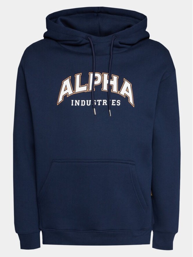 Alpha Industries Bluza College 146331 Granatowy Regular Fit