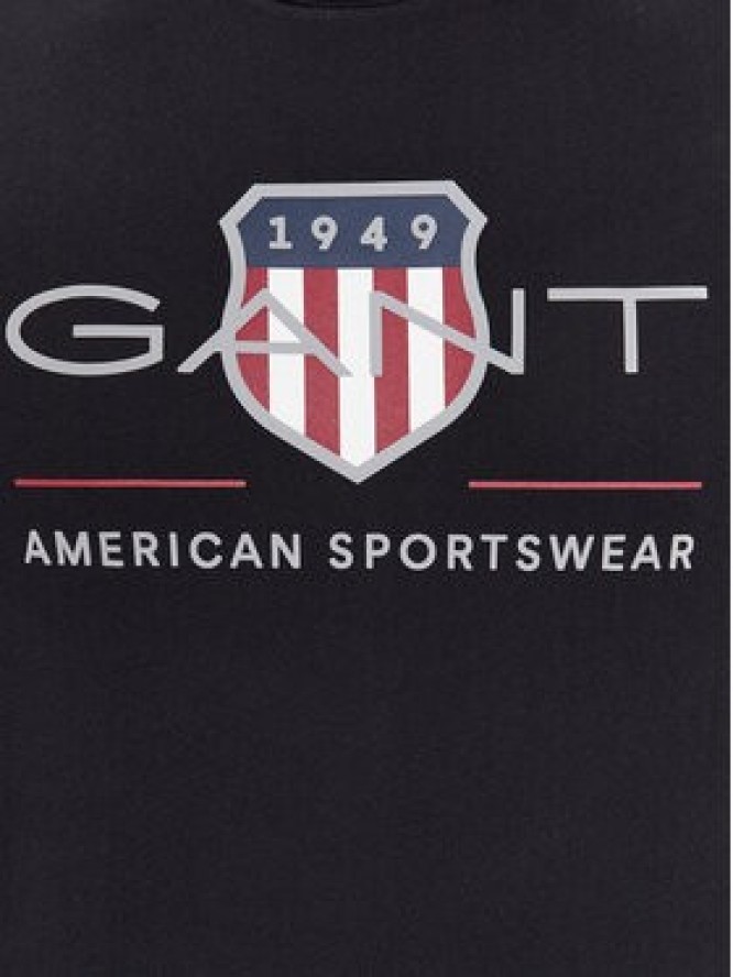Gant T-Shirt Reg Archive Shield Ss 2003199 Czarny Regular Fit