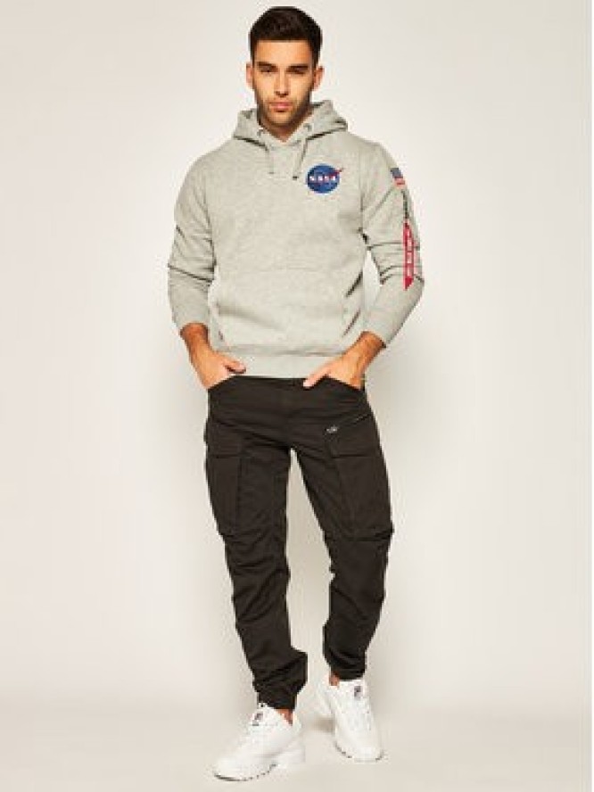 Alpha Industries Bluza Space Shuttle 178317 Szary Regular Fit