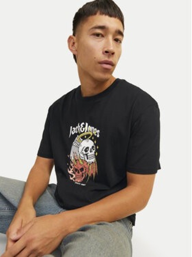 Jack&Jones T-Shirt Seven Skull 12262491 Czarny Regular Fit