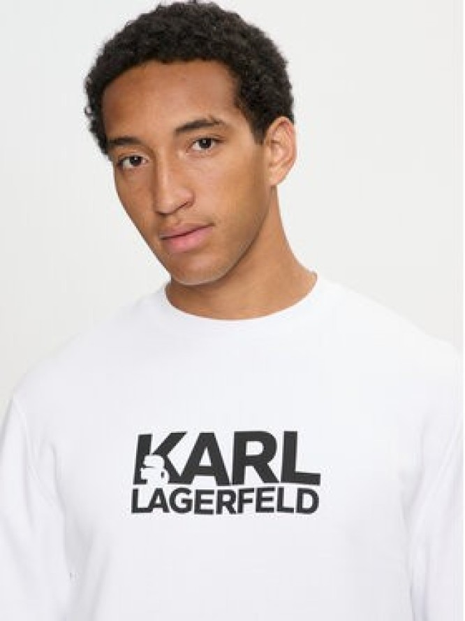 KARL LAGERFELD Bluza 705091 544917 Biały Regular Fit