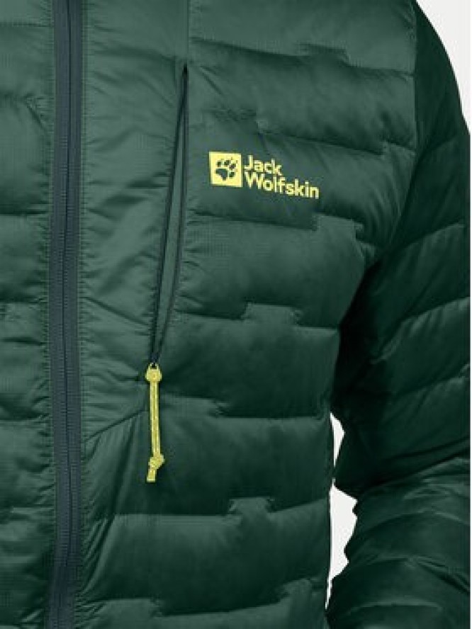 Jack Wolfskin Kurtka puchowa Passamani A61836 Zielony Regular Fit