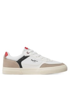 Pepe Jeans Sneakersy Kenton Master Mesh PMS30905 Biały