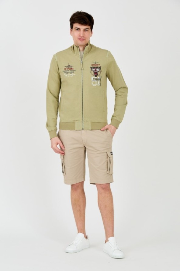 AERONAUTICA MILITARE Zielona bluza Embroidered 51st