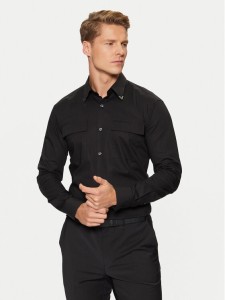 HUGO Koszula Ermetal 50534281 Czarny Slim Fit