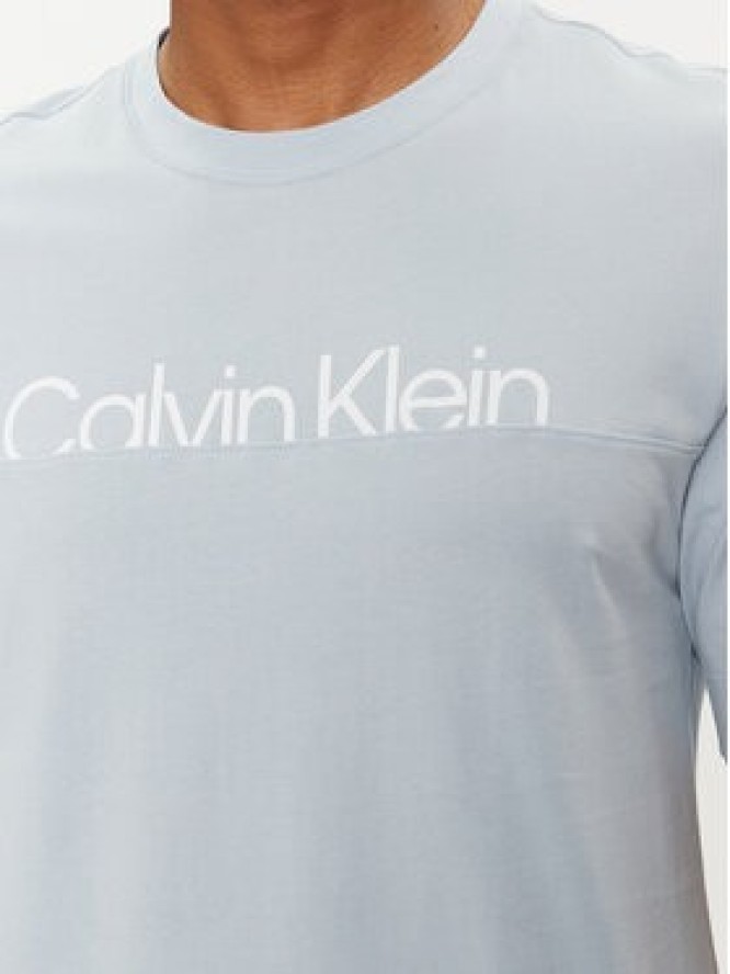 Calvin Klein Performance T-Shirt 00GMS4K190 Błękitny Regular Fit