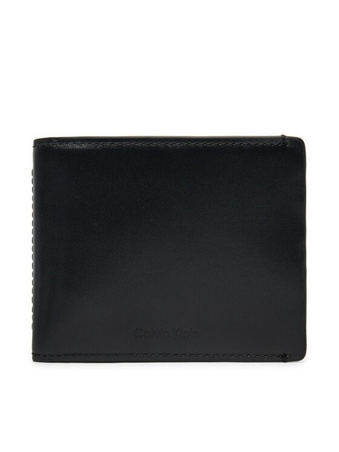 Calvin Klein Mały Portfel Męski Ck Glow Bifold 5Cc W/Coin K50K512489 Czarny