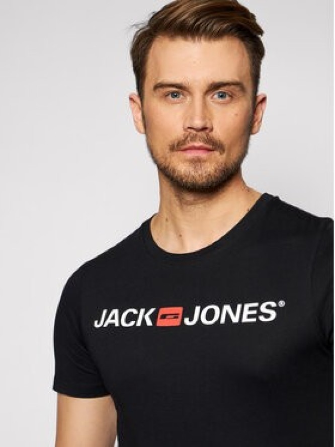 Jack&Jones T-Shirt Jjecorp Logo 12137126 Czarny Slim Fit