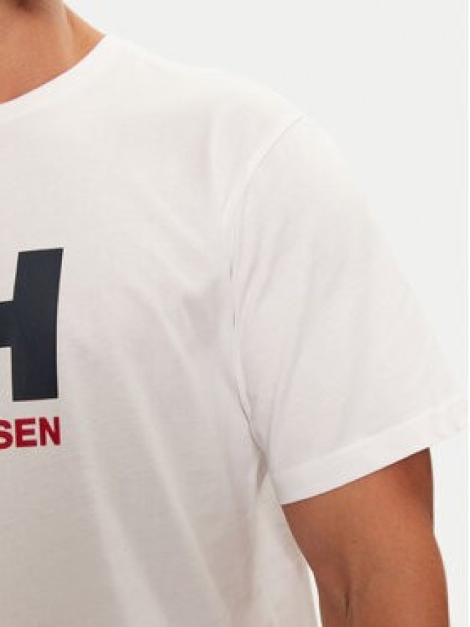 Helly Hansen T-Shirt Logo 30396 Biały Regular Fit