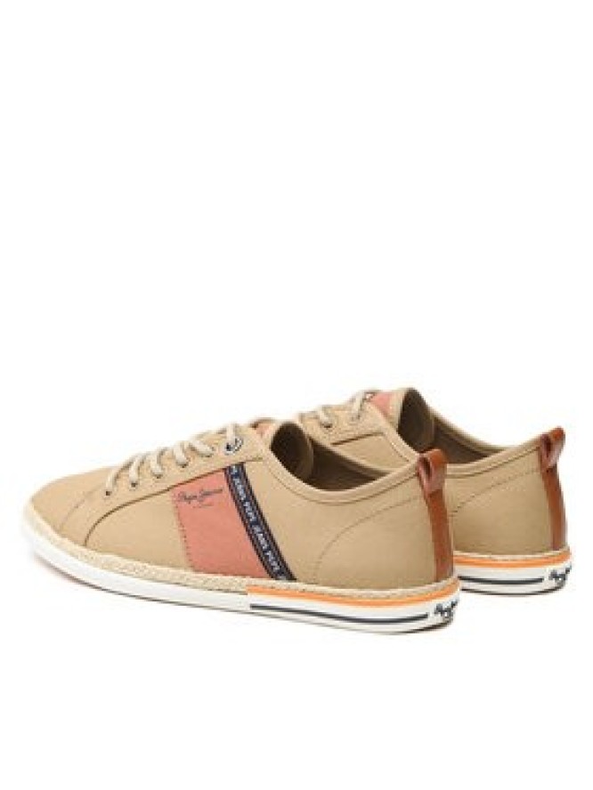 Pepe Jeans Espadryle Maoui Tape Sunset PMS30916 Brązowy