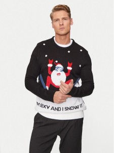 Only & Sons Sweter Xmas 22031170 Czarny Regular Fit